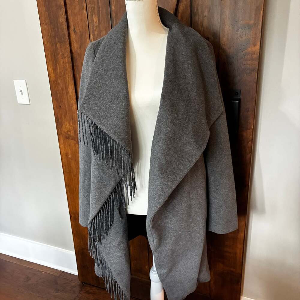 Lauren Ralph Lauren Shawl Cape Jacket Coat Black Women's S